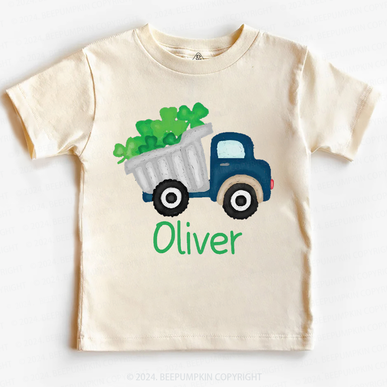 Personalized Shamrock Truck St.Patricks Day Toddler Tees