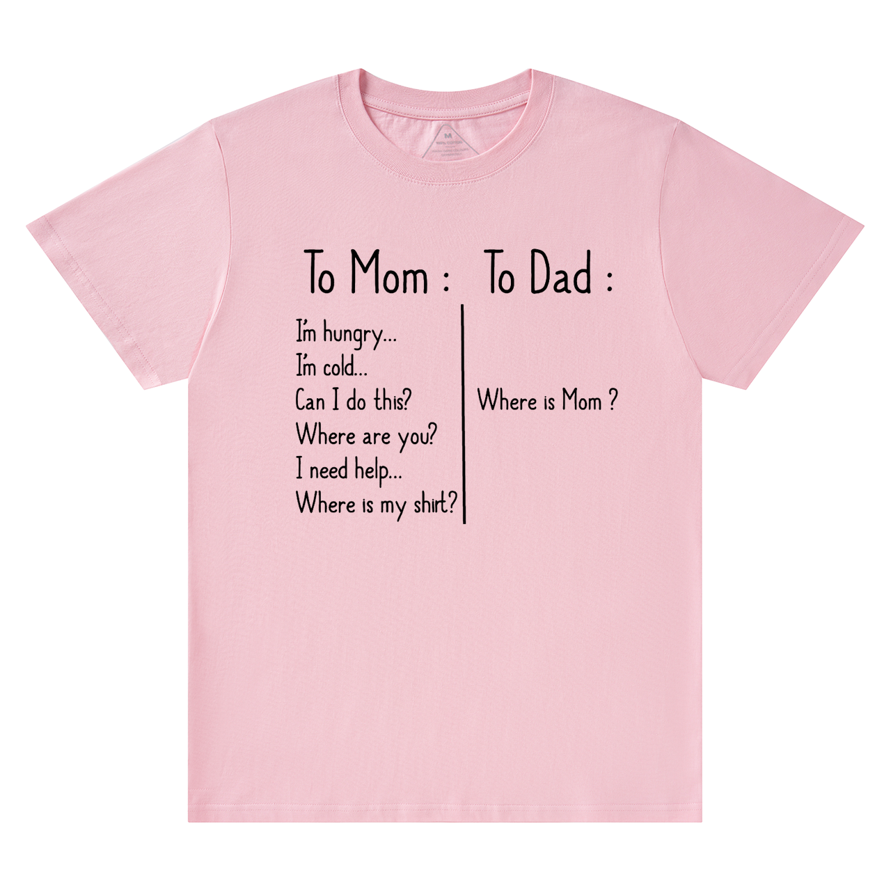 To Mom To Dad Mama T-Shirts