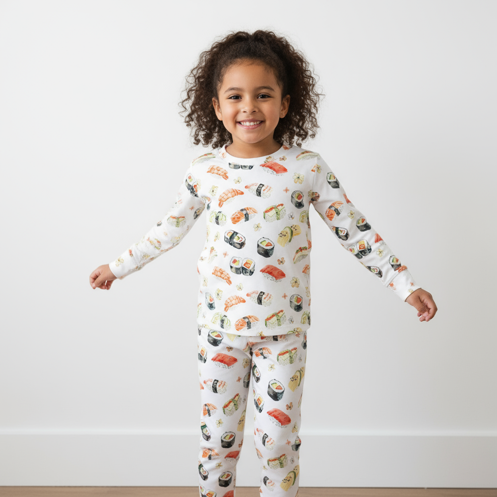 Sushi Two-Piece Pajama Set For Kids