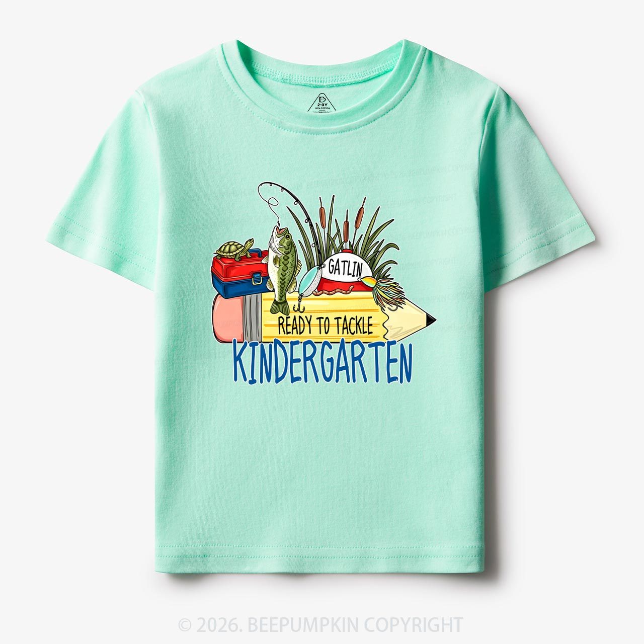 Personalized Fish Pencil Back To School Toddler&Kid's Tees