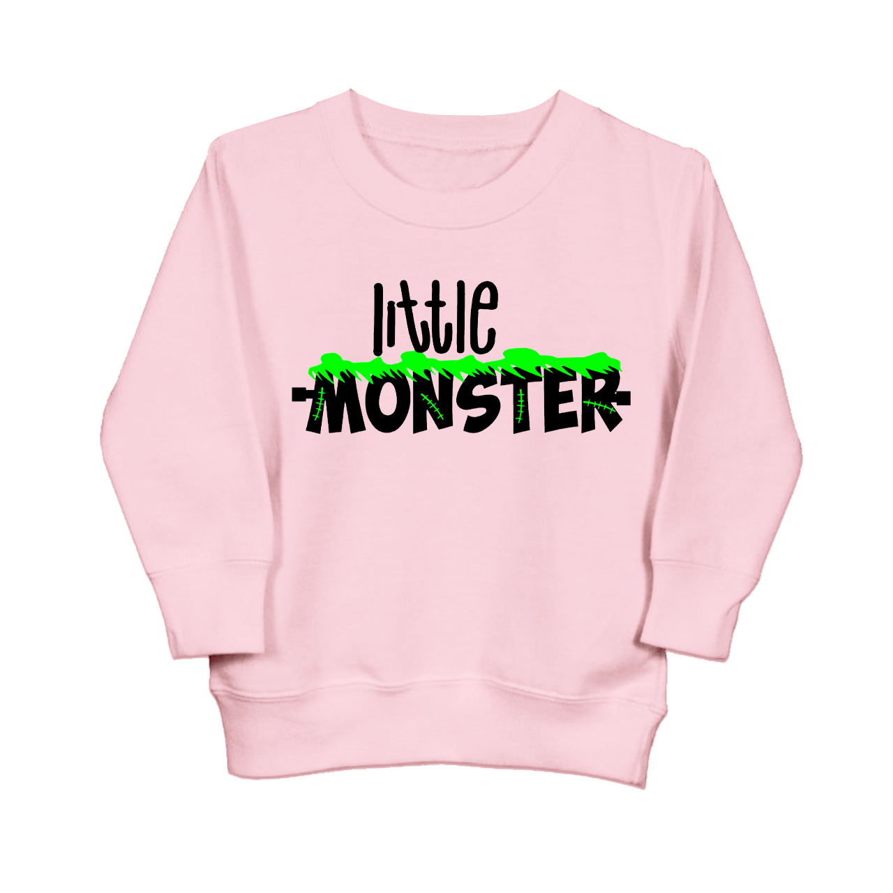 Halloween Little Monster With Green Scar Kids Sweatshirt