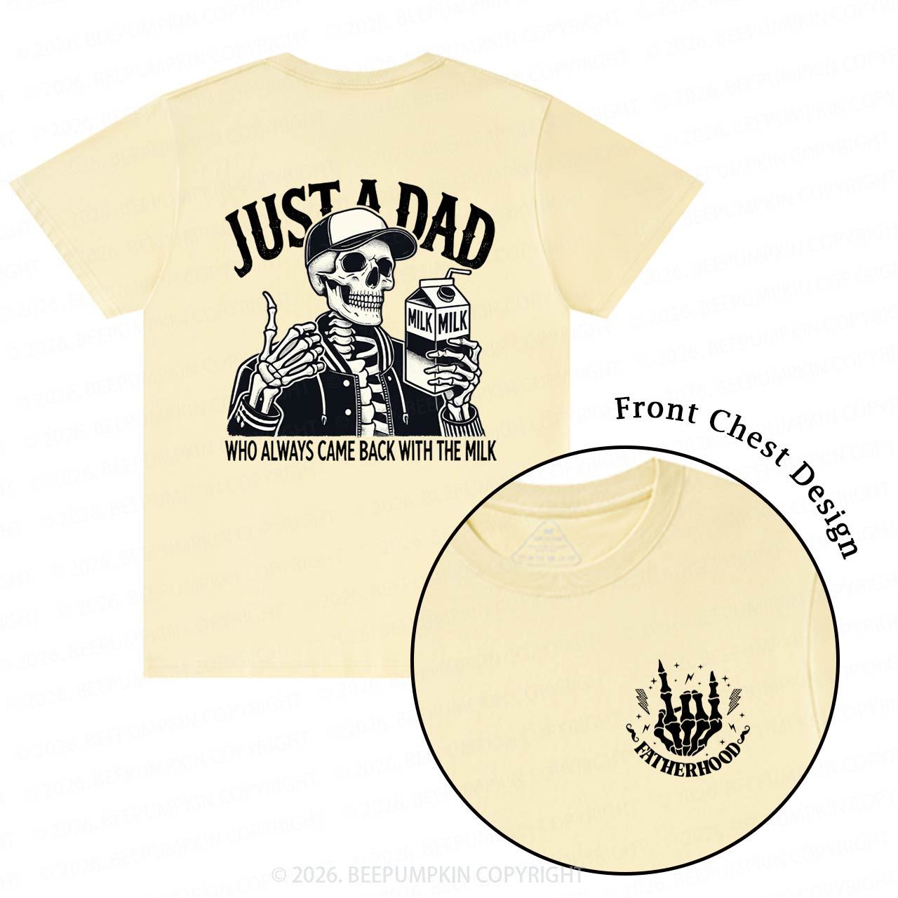 Just A Dad Who Always Came Back With The Milk T-Shirts