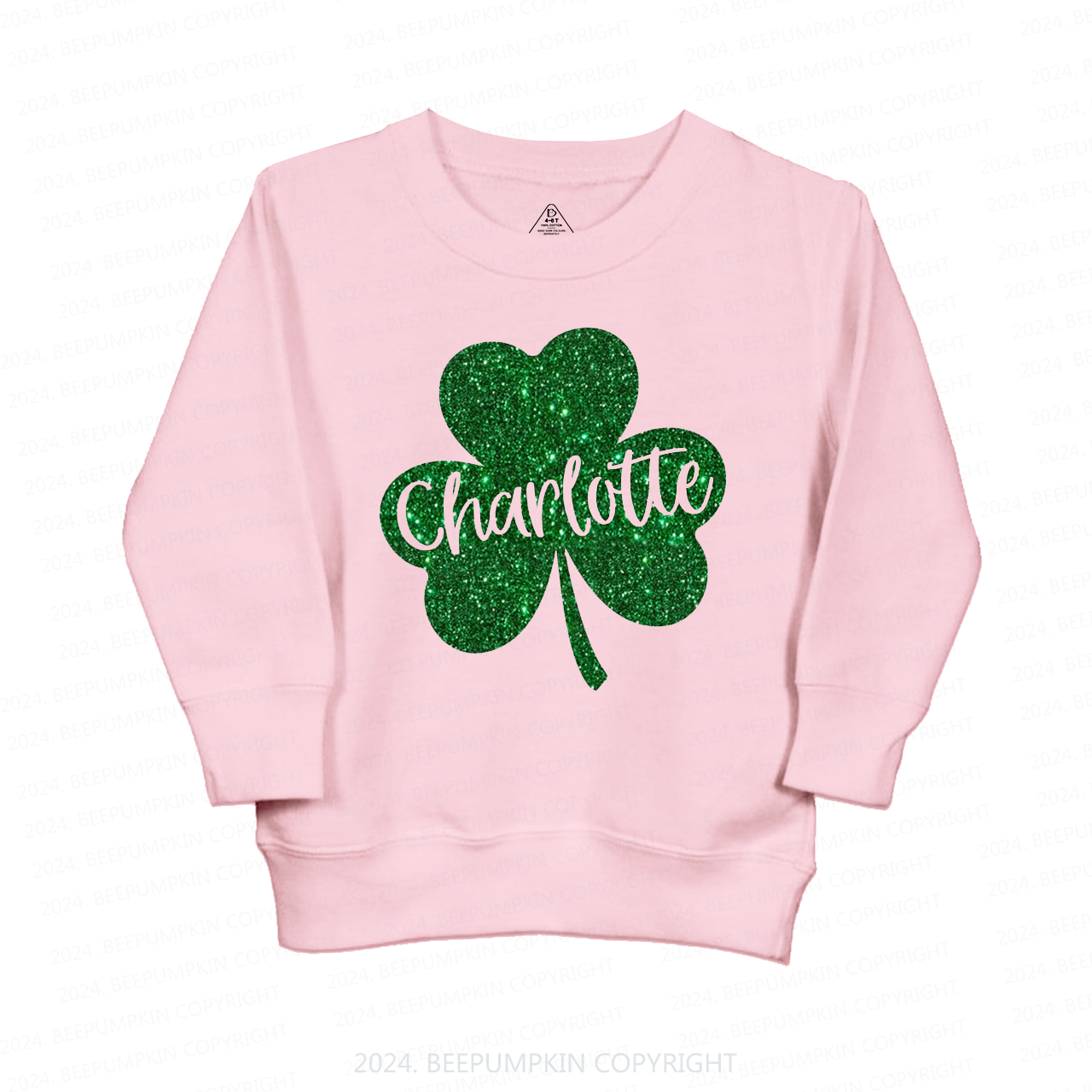 Personalized Name St Patricks Day Kids Sweatshirt