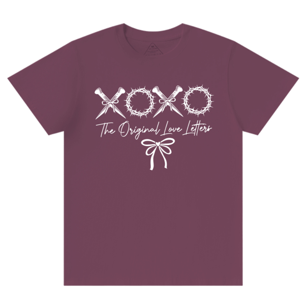 XOXO The Original Love Letters Valentine's Day T-Shirts Beepumpkin