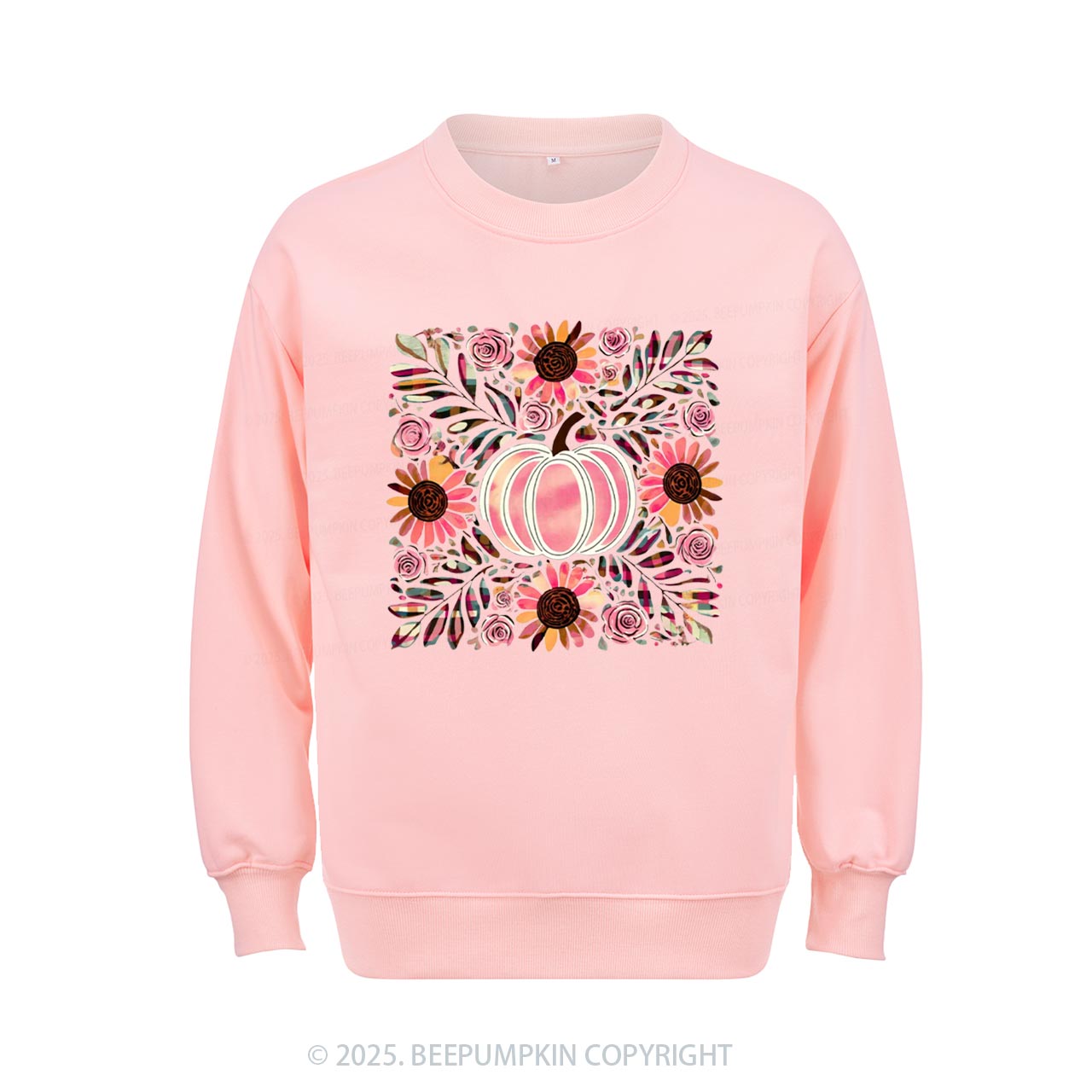 Boho Floral Pumpkin Sweatshirt Beepumpkin