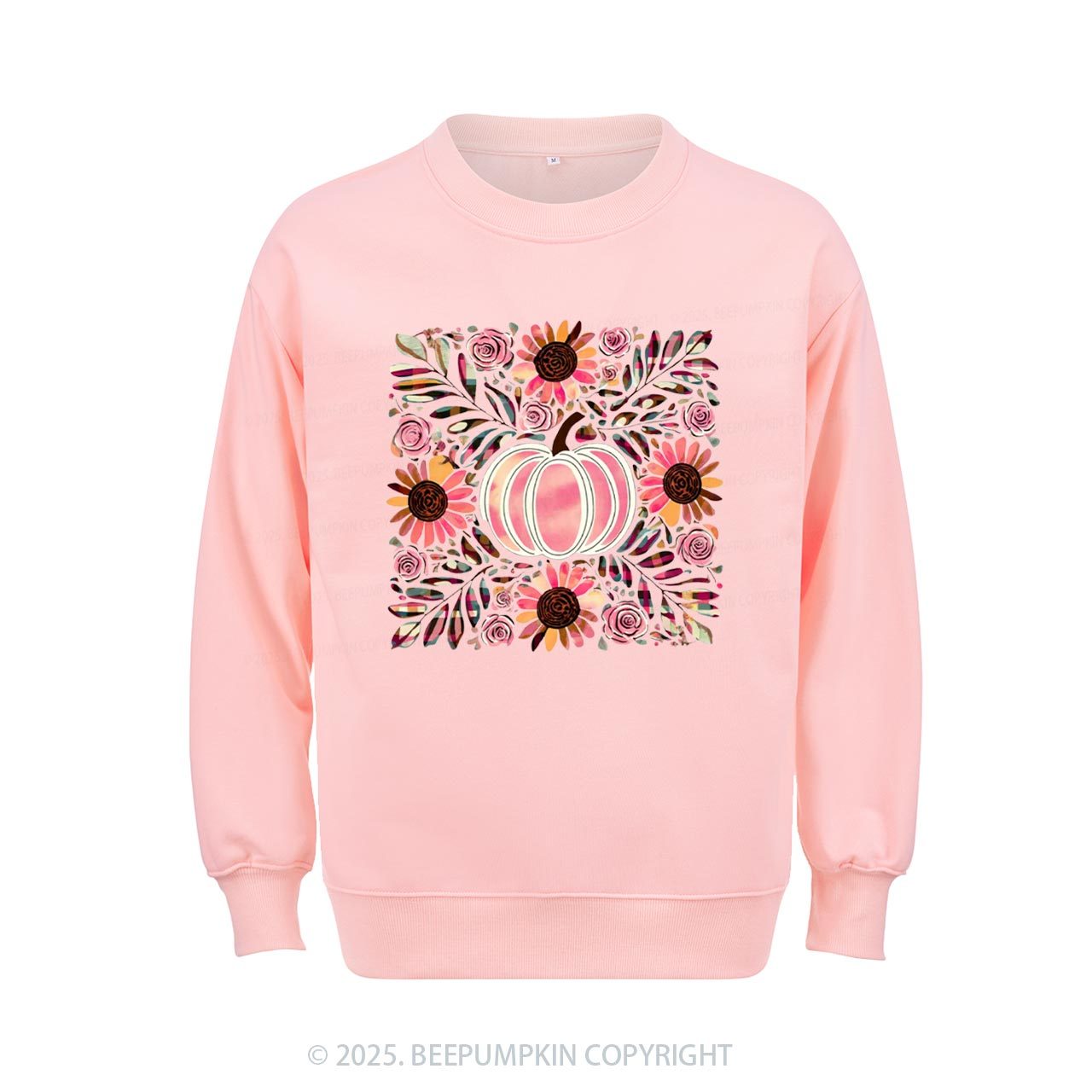 Boho Floral Pumpkin Sweatshirt Beepumpkin