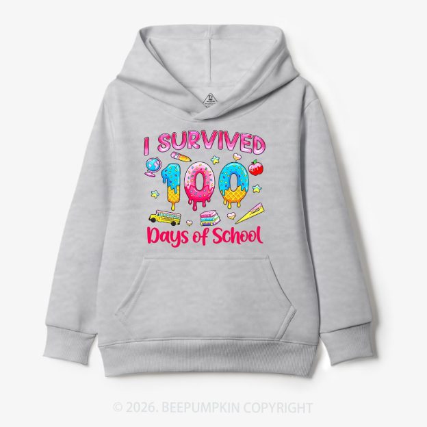 Sweet Survivor 100 Days Of School Toddler&Kid's Hoodies