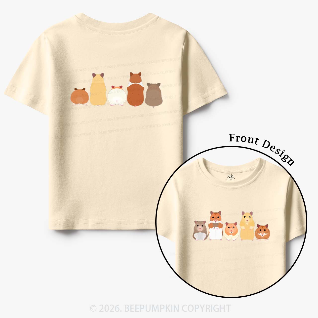 Cute Pet Hamsters Funny Toddler&Kid's Tees