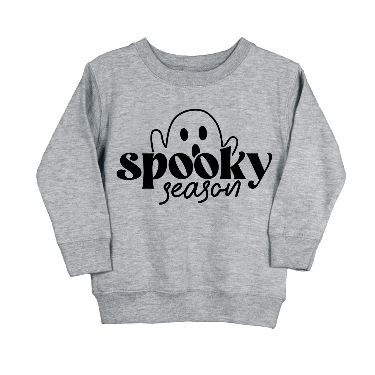 Halloween Cute Ghost Spooky Season Kids Sweatshirt