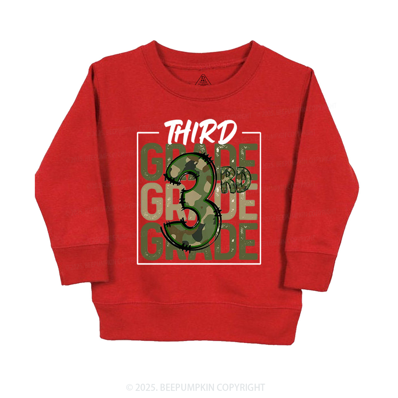 Personalized Camo Back to School Kid's Sweatshirt