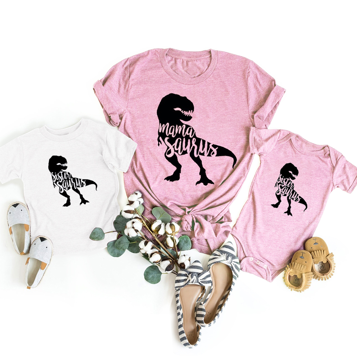 Saurus Family Mom&Me Shirt