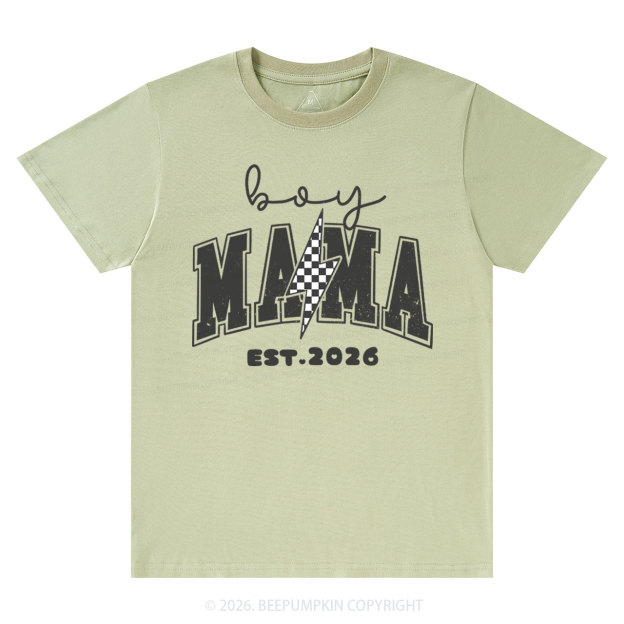 Personalized Boy Mama Est Date T-Shirts