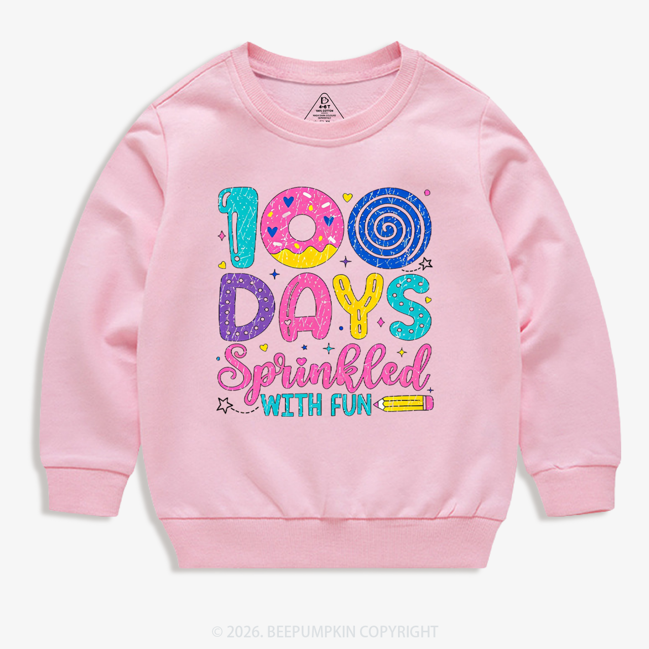 100 Days Sprinkled With Fun Toddler&Kid's Sweatshirt