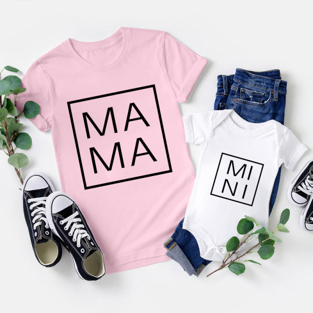 Mom Dad Baby Daily Family Matching Shirt