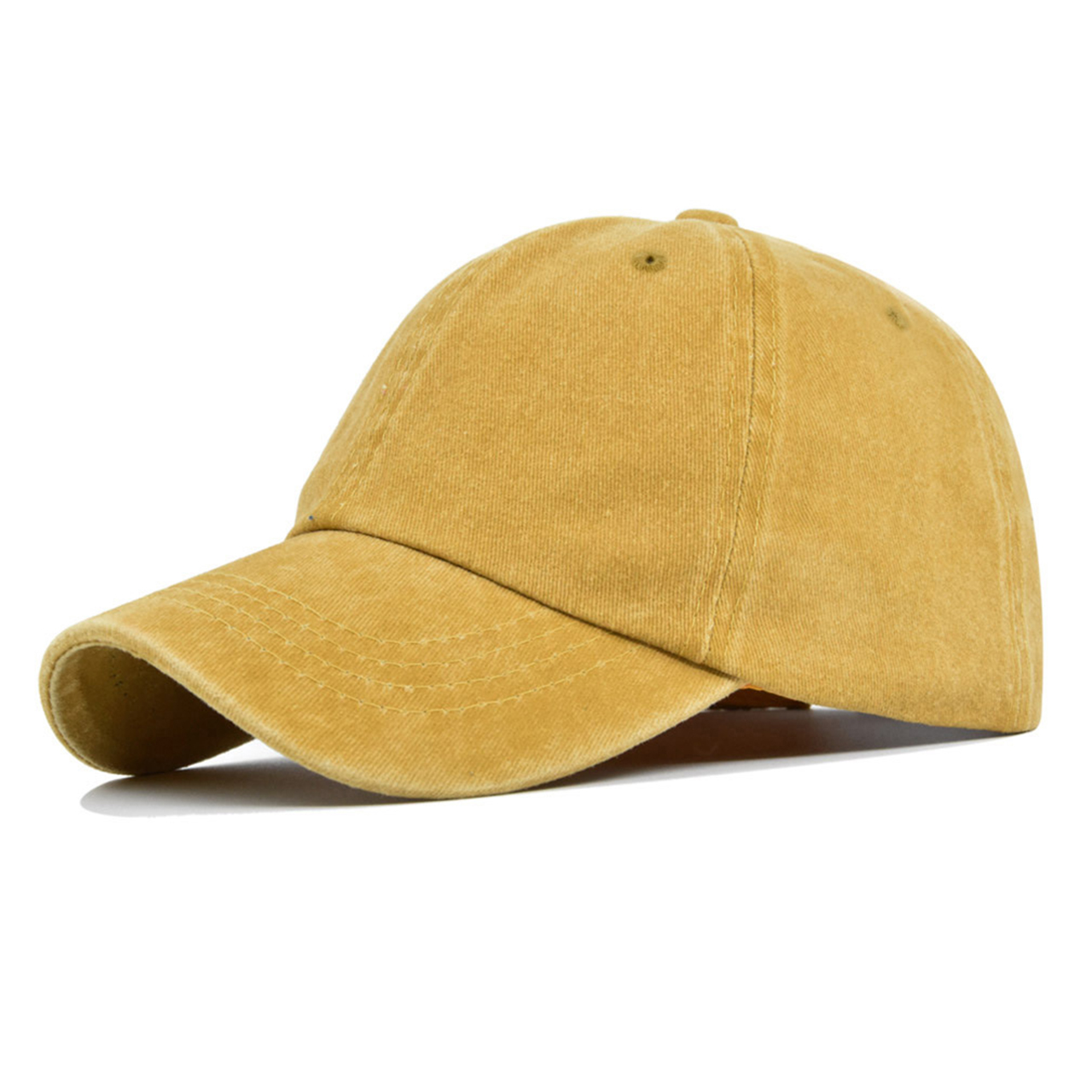 Distressed Washed Peaked Cap For Kids