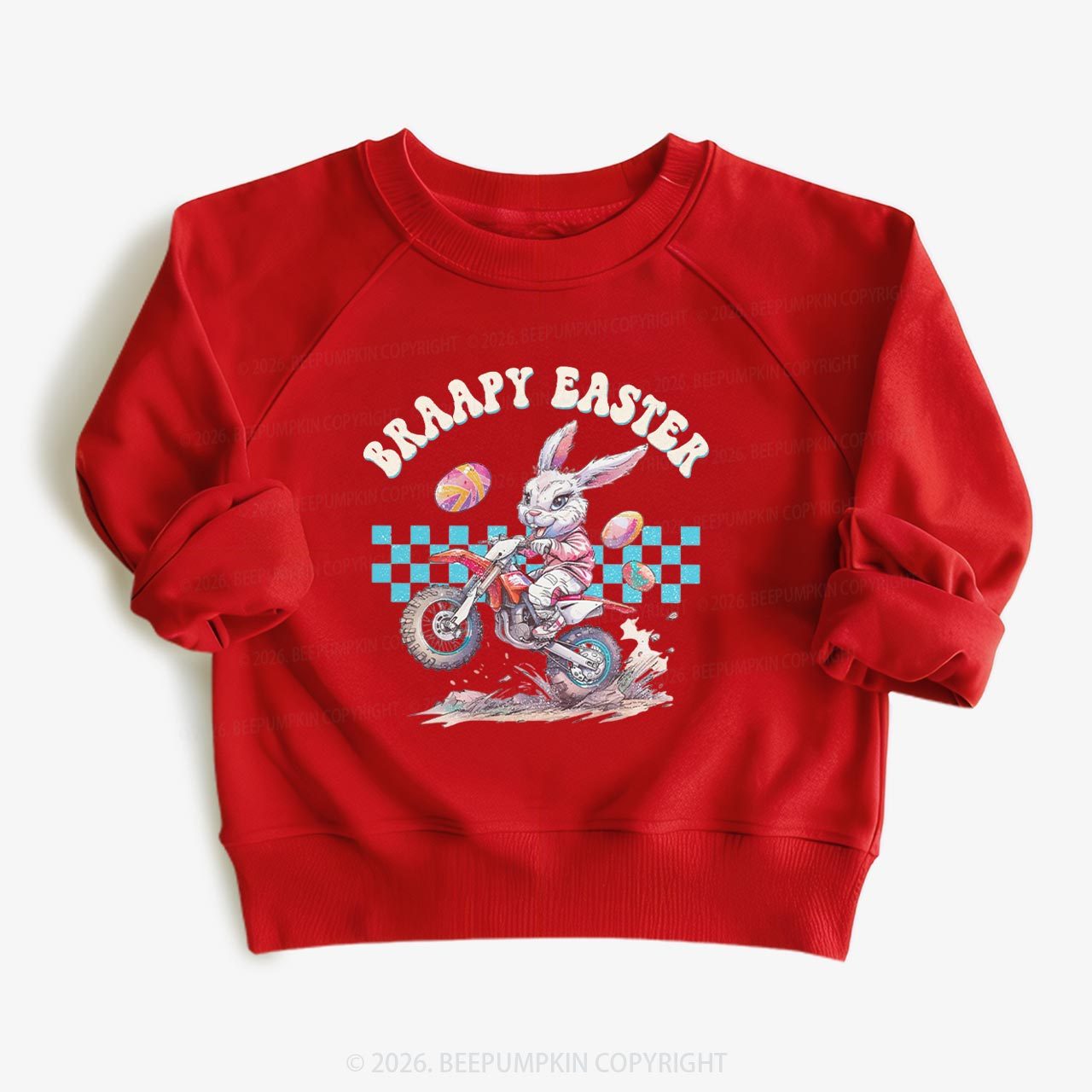 Braapy Easter Dirt Bike Kid's Sweatshirt