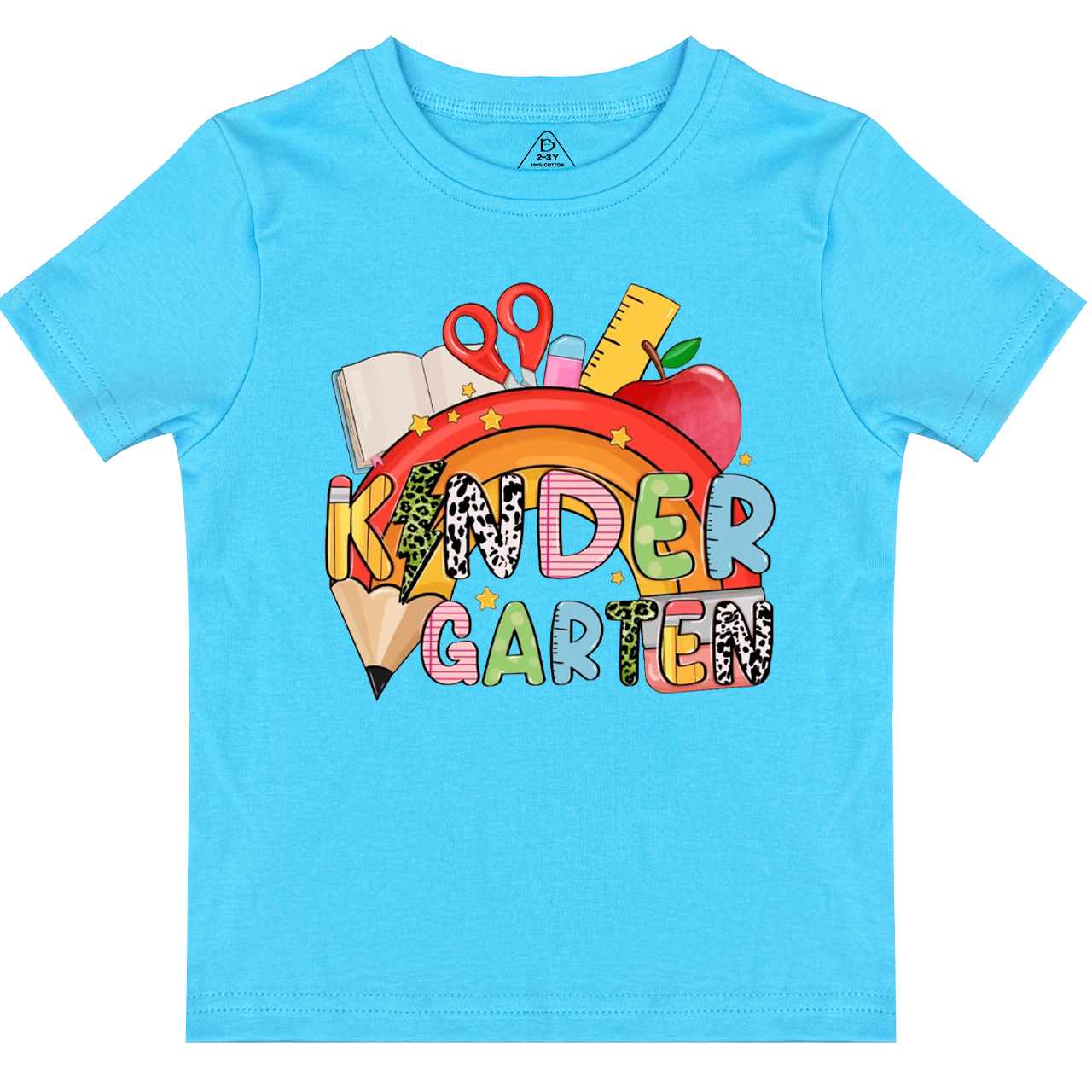 Personalized Rainbow Pencils Toddler&Kid's Tees Beepumpkin 