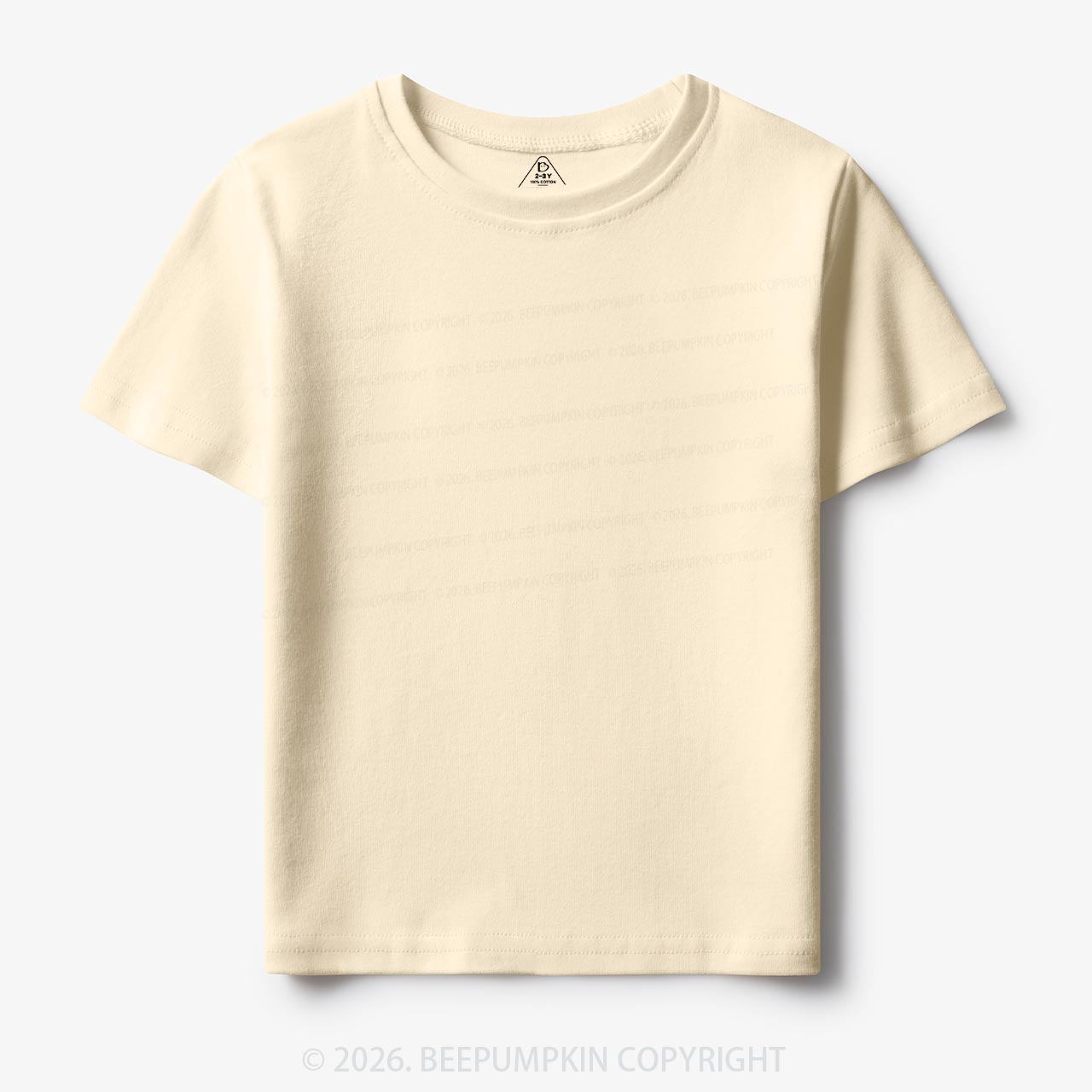 Solid Natural Toddler&Kid's Tees Beepumpkin