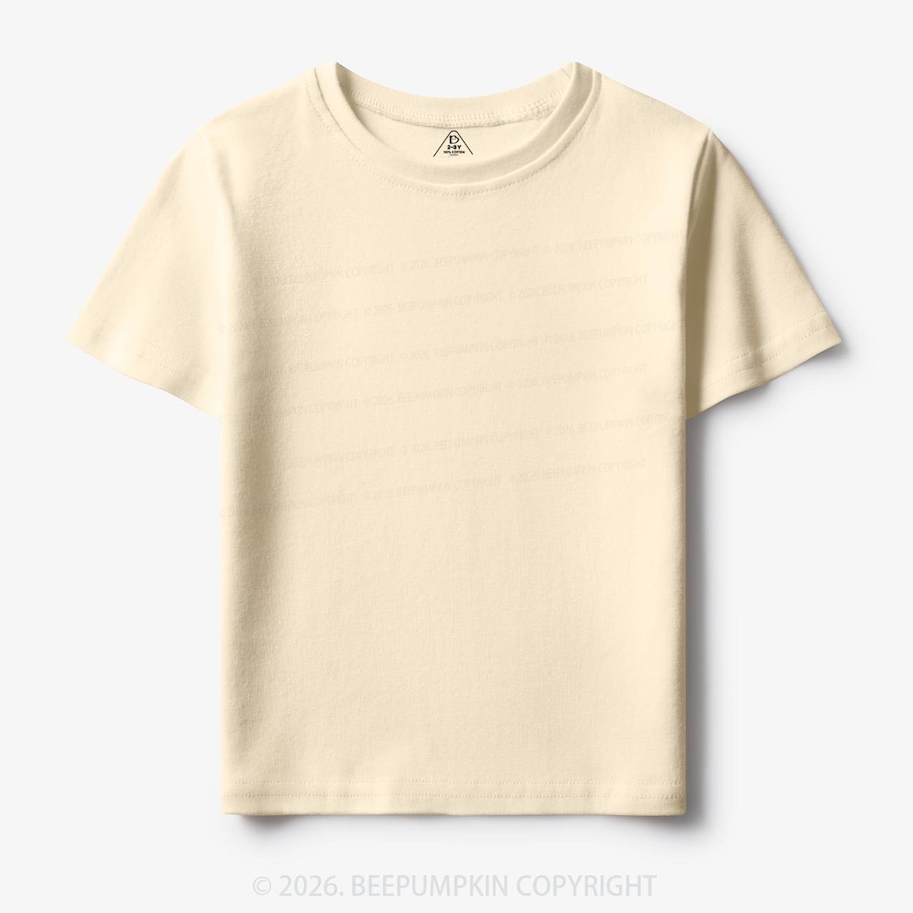 Solid Natural Toddler&Kid's Tees Beepumpkin