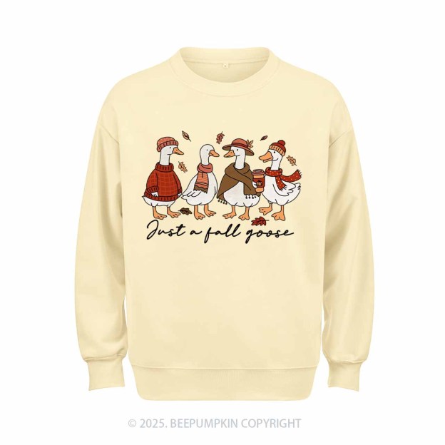 Funny Cozy Goose Fall Sweatshirt Beepumpkin