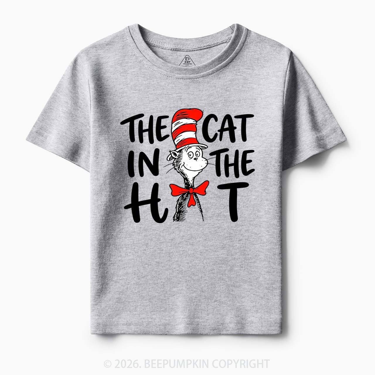 Whimsical Cat In The Hat Baby Toddler&Kids Tees
