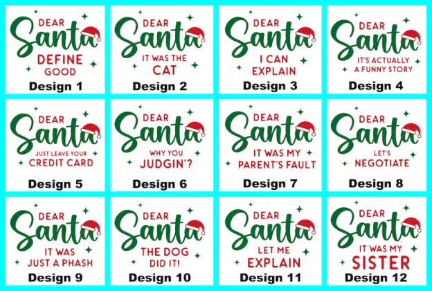 46 Quotes Dear Santa Christmas Family Matching Pajamas