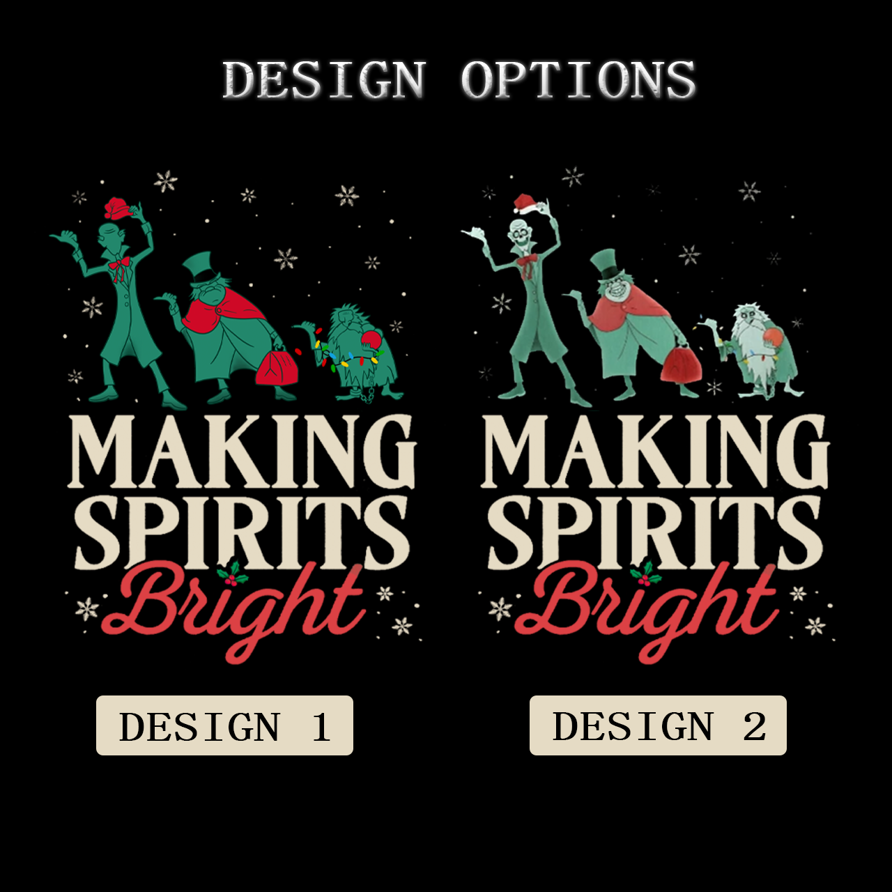 Making Spirits Bright Christmas Family Matching T-Shirts Beepumpkin