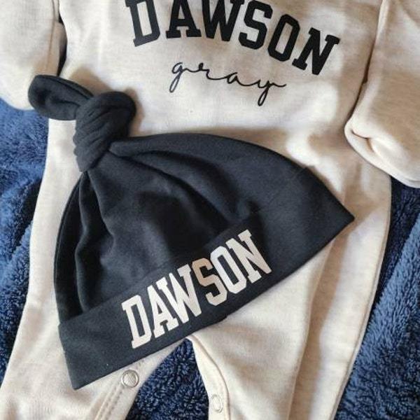 Personalized Oatmeal Vintage Romper&Ha