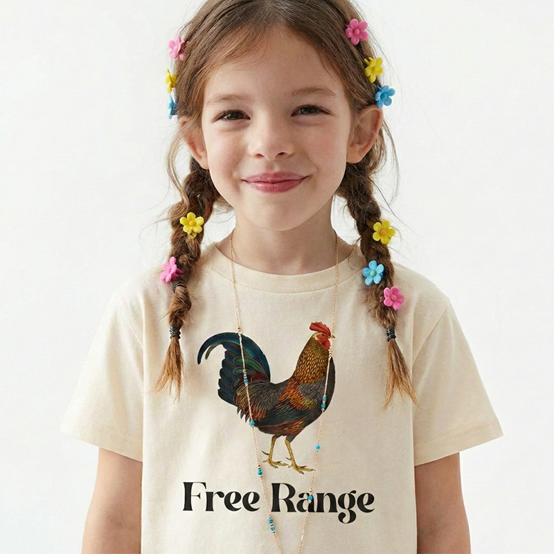 Free Range Chicken Toddler&Kid's Tees Beepumpkin