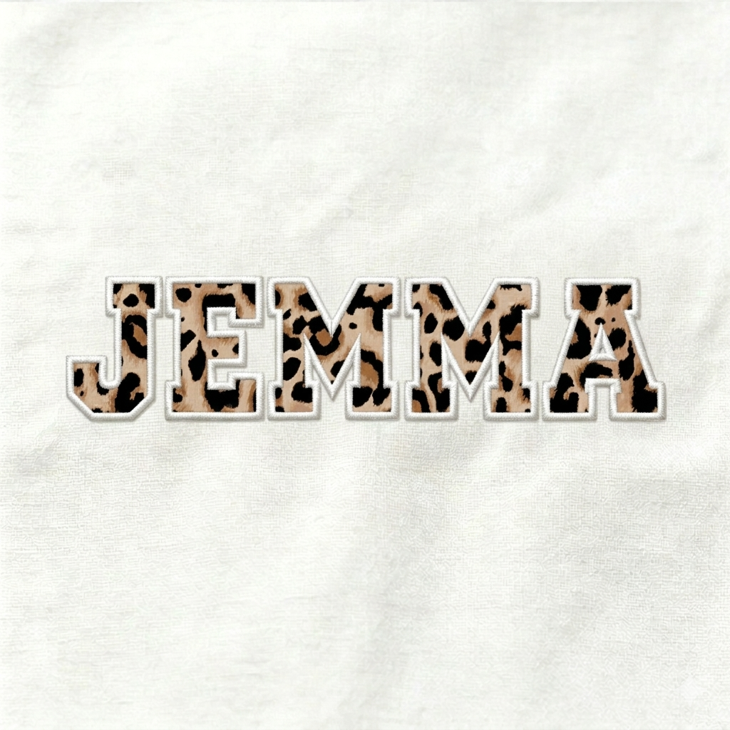 Personalized Applique Vintage Leopard Spots Toddler&Kid's Tees
