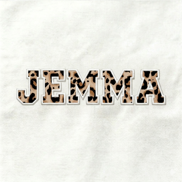 Personalized Applique Vintage Leopard Spots Toddler&Kid's Tees