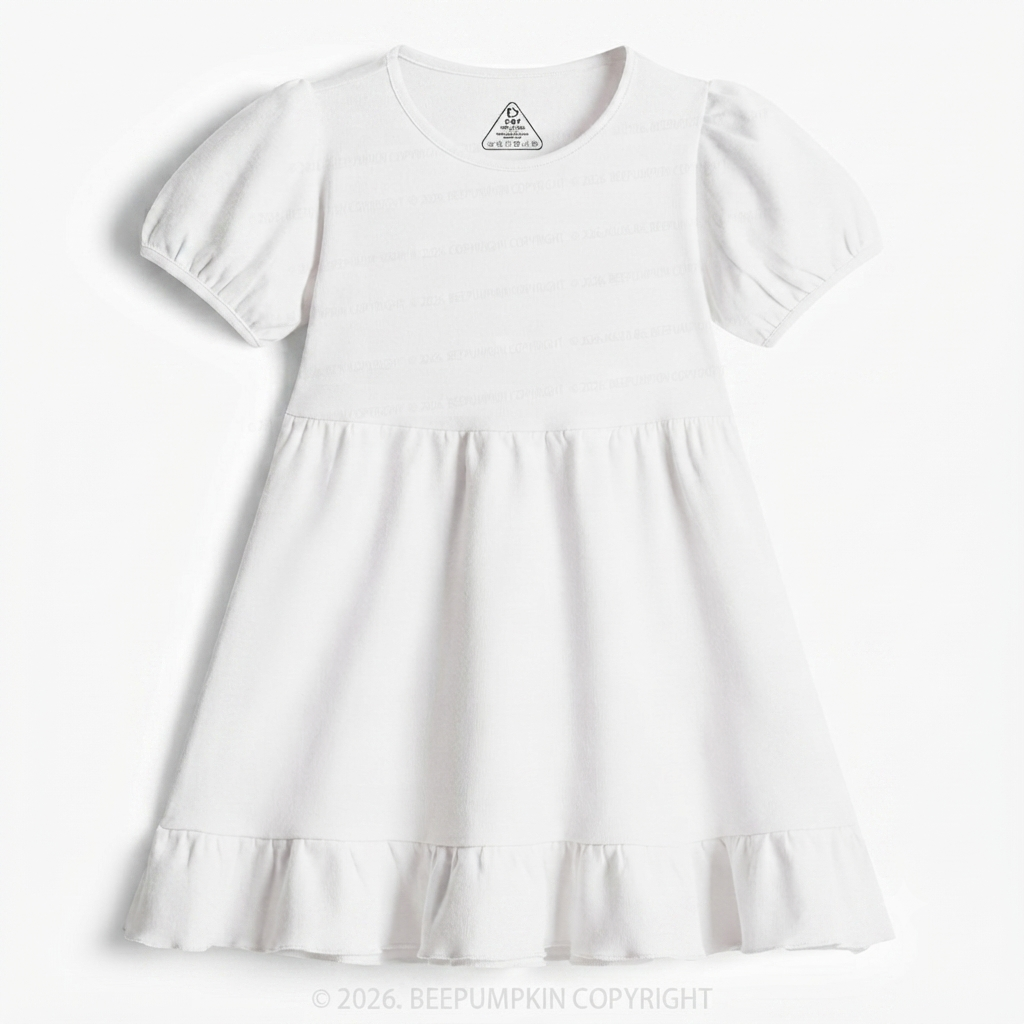 4 Colors Toddler&Kid's Ruffle Dress