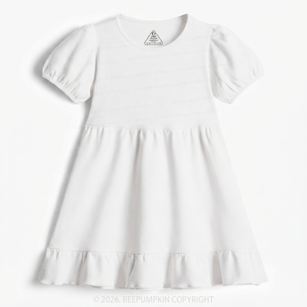 4 Colors Toddler&Kid's Ruffle Dress
