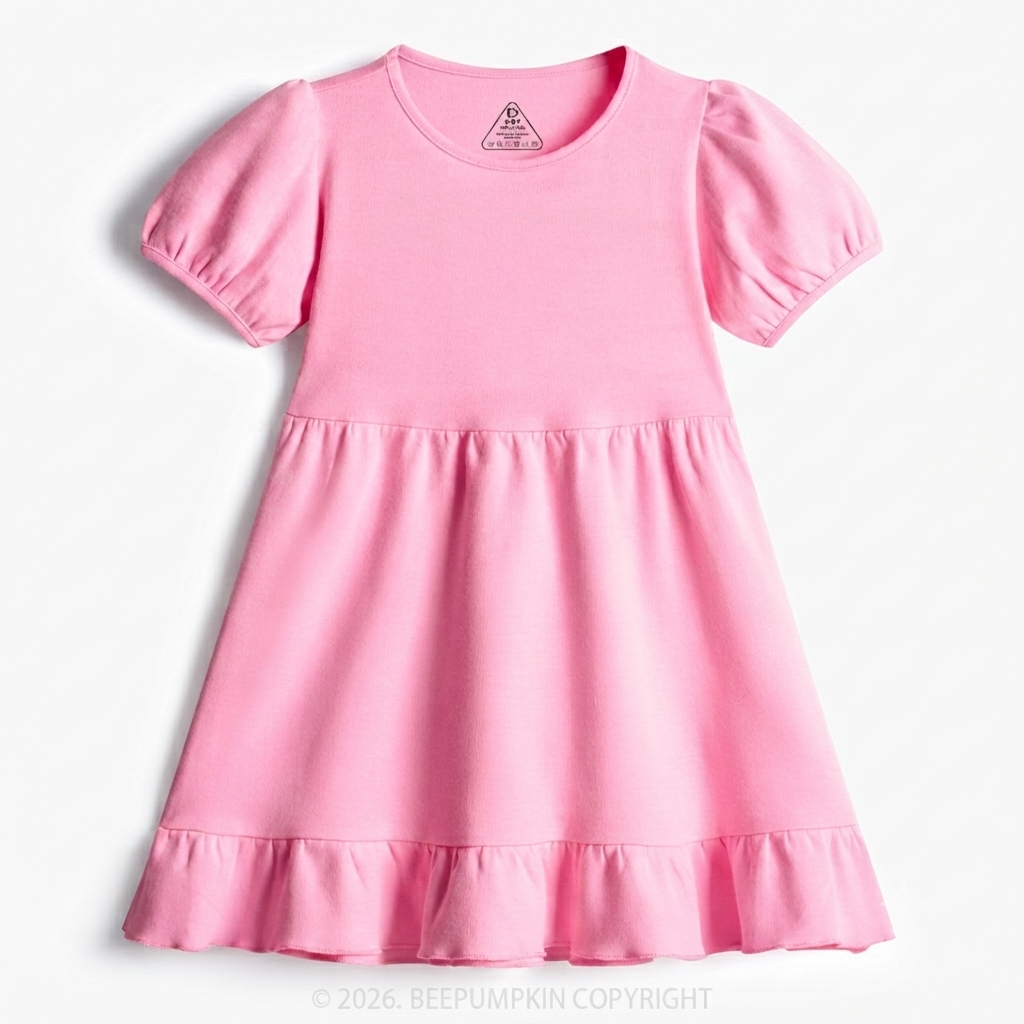 4 Colors Toddler&Kid's Ruffle Dress