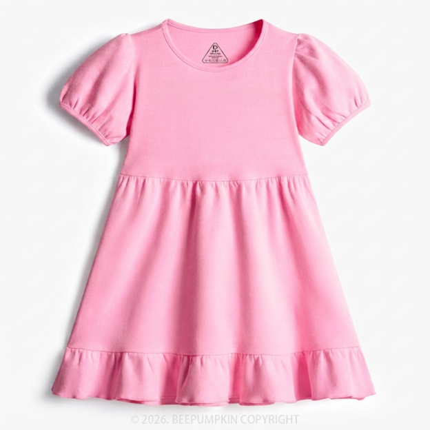 4 Colors Toddler&Kid's Ruffle Dress