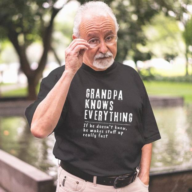  Grandpa Knows Everything Shirt