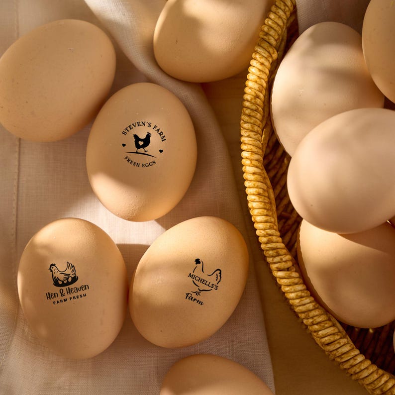 Personalized Egg Stamp For Farm Fresh Eggs