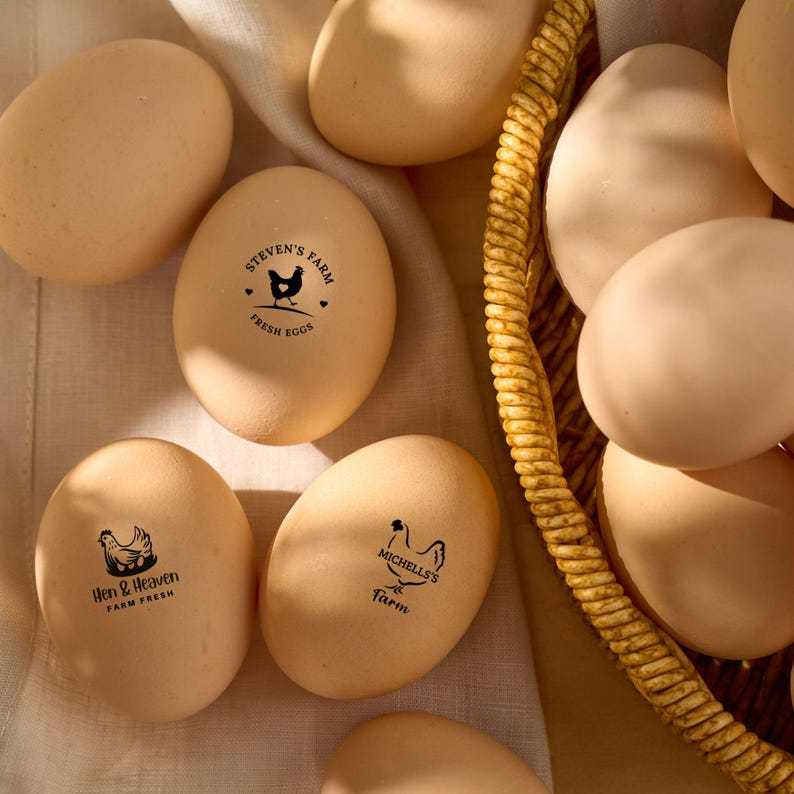Personalized Egg Stamp For Farm Fresh Eggs
