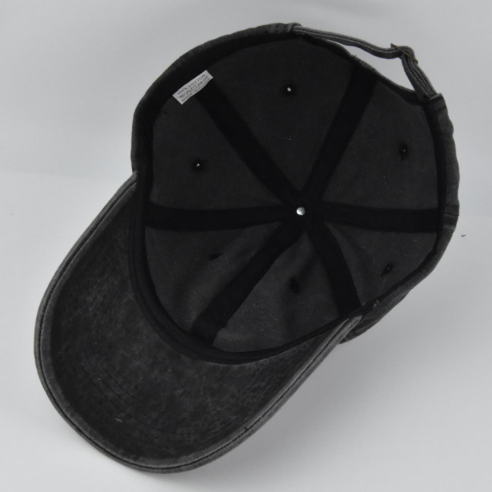 Adult Distressed Washed Peaked Cap