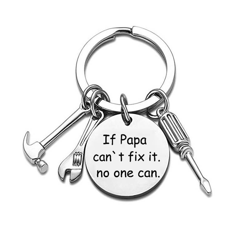 Father's Day Keychain If Dad Can`t Fix It