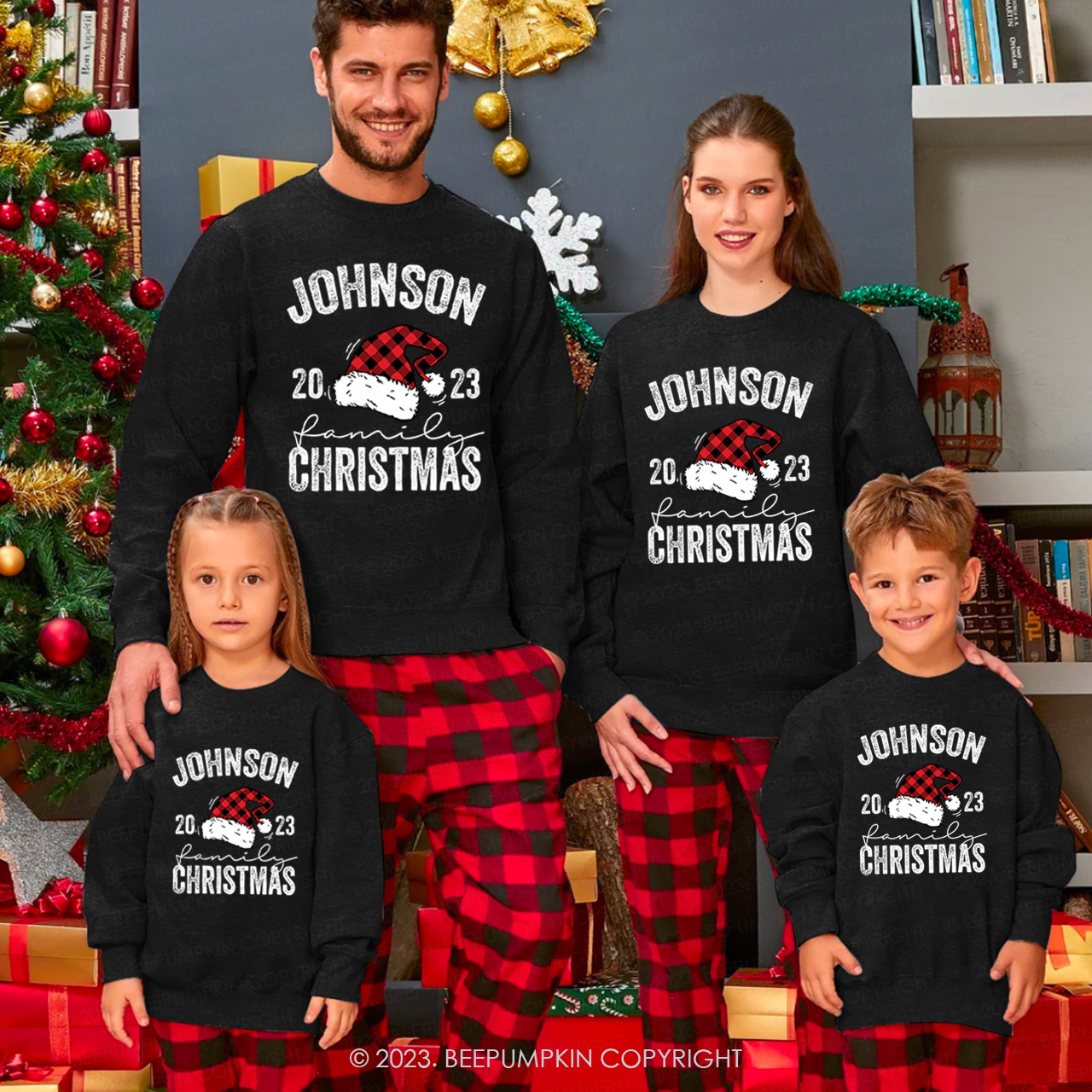 Personalized Custom Christmas Family Sweatshirts