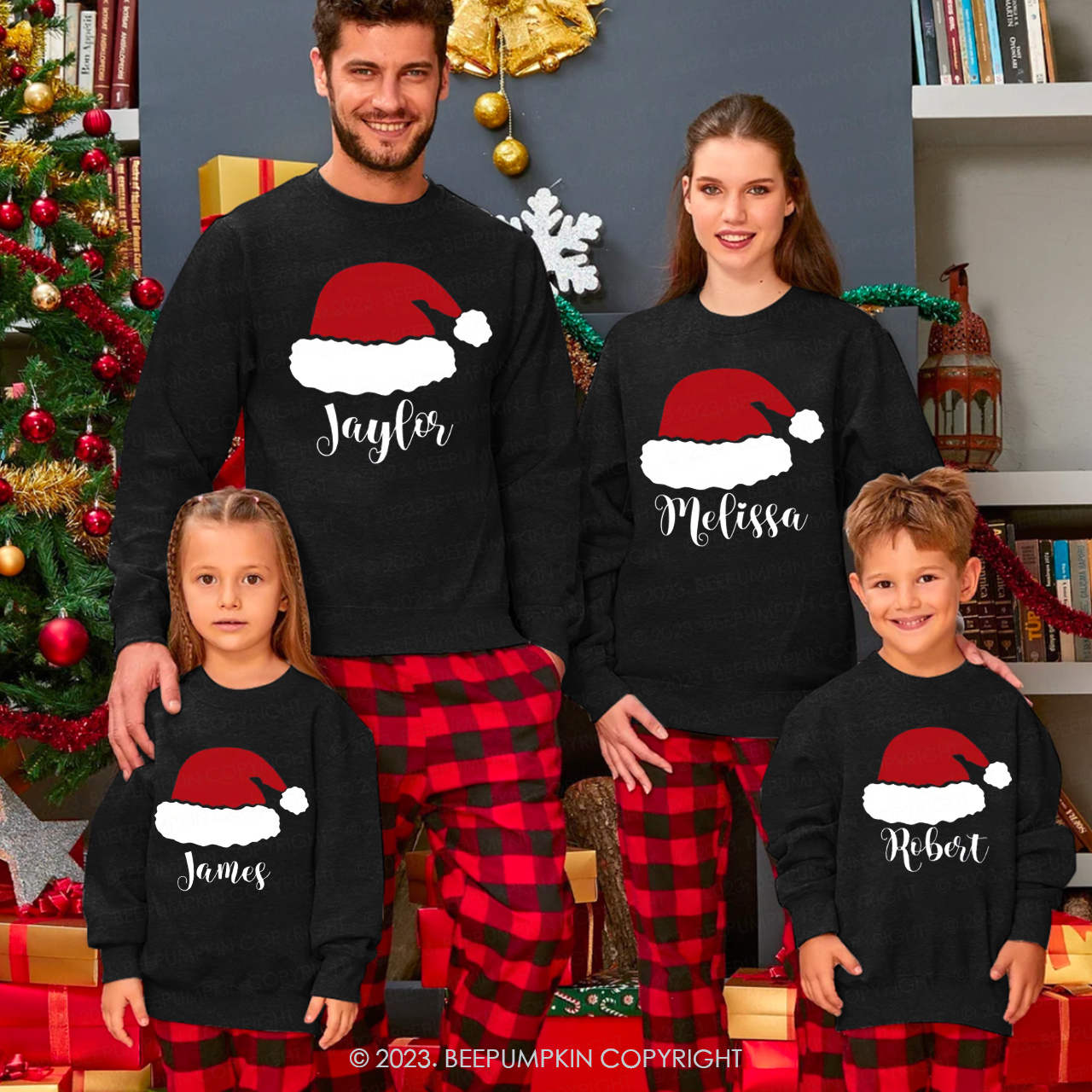 Personalized Family Christmas Sweatshirts