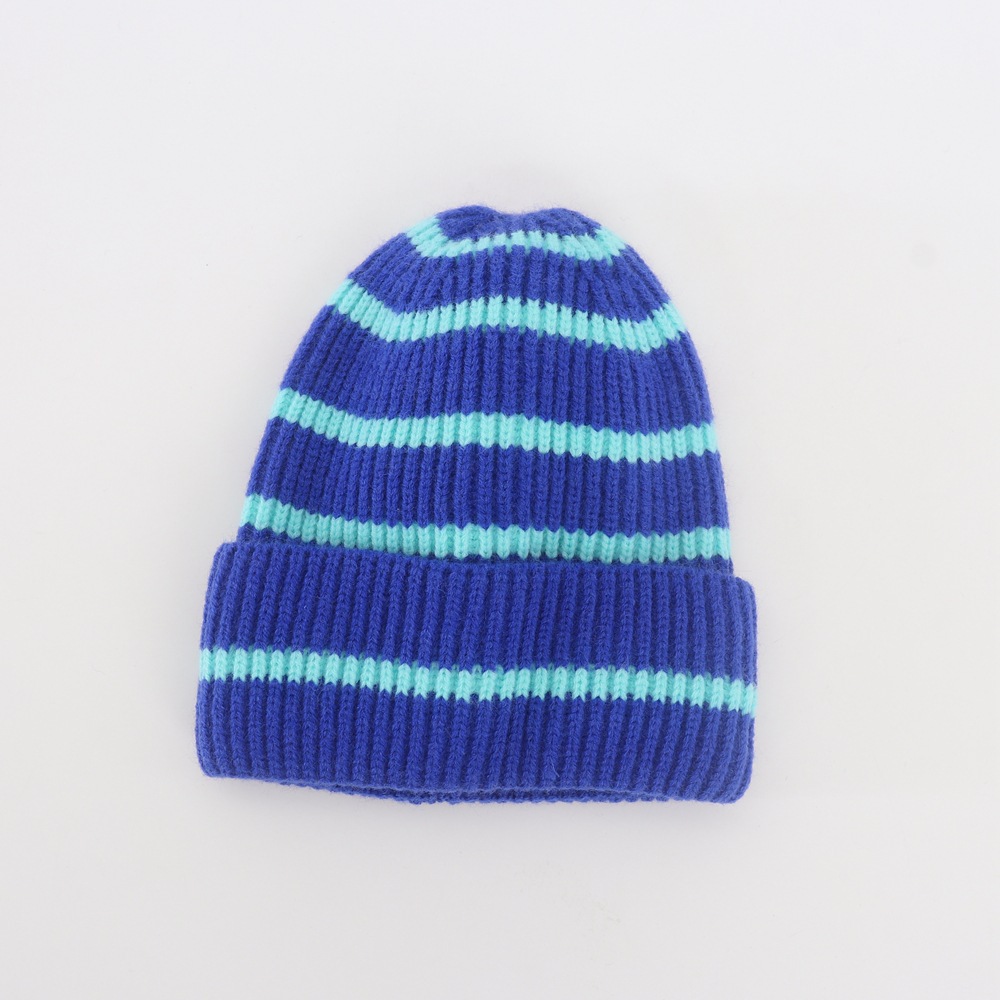 Color Block Striped Warm Knitted Hat