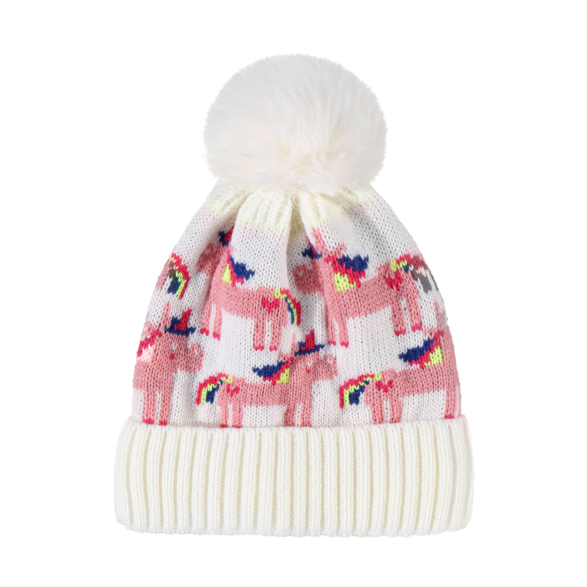 Cartoon unicorn ear protection knitted Hat
