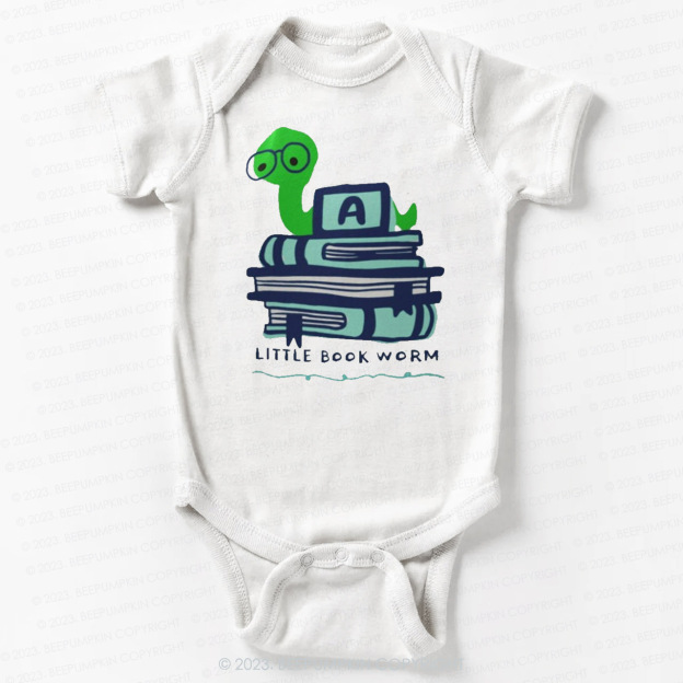 Little Book Worm Bodysuit For Baby