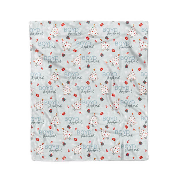 Very Merry Personalized Kids Blanket  Beepumpkin