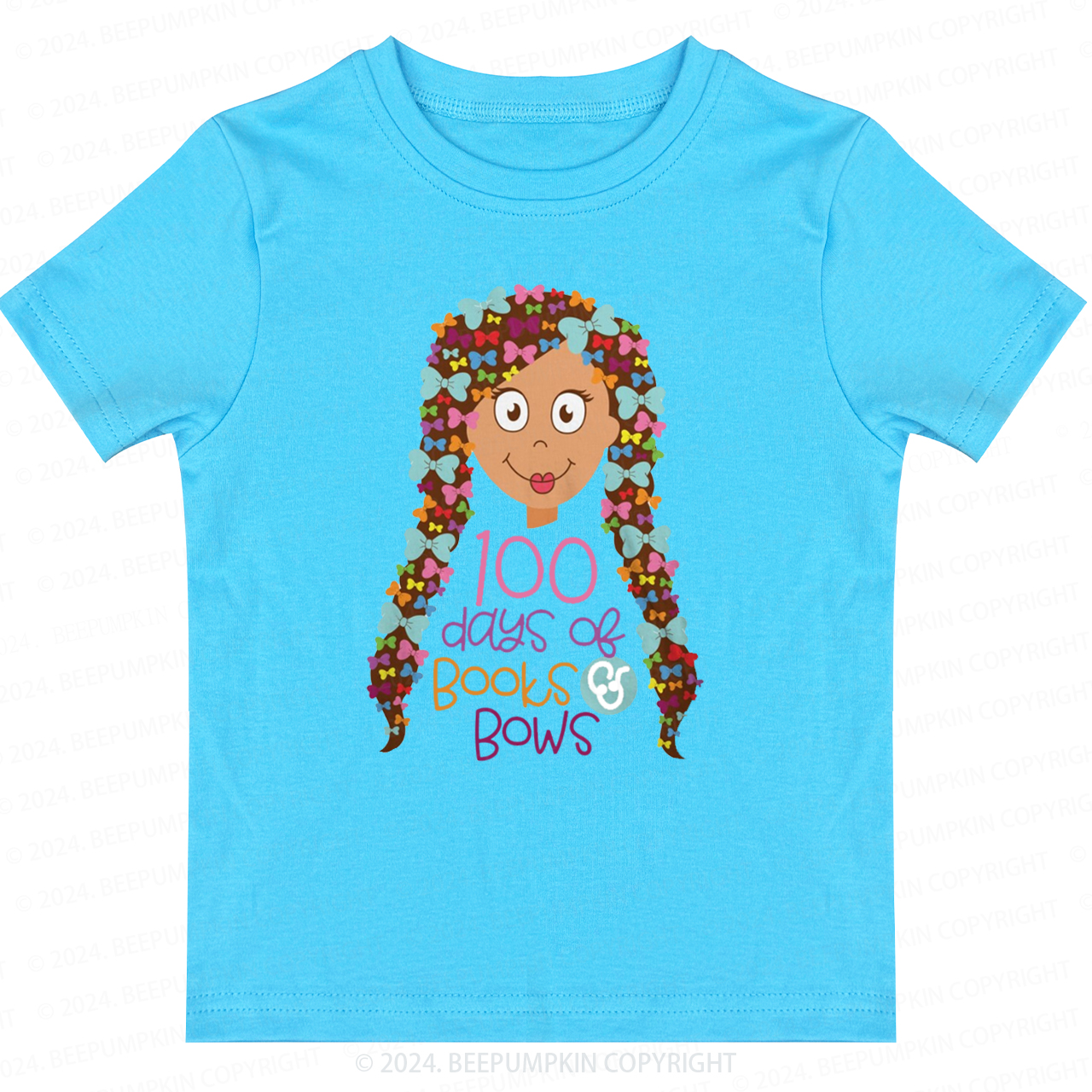 100 Days Of Books And Bows Toddler&Kids Tees 