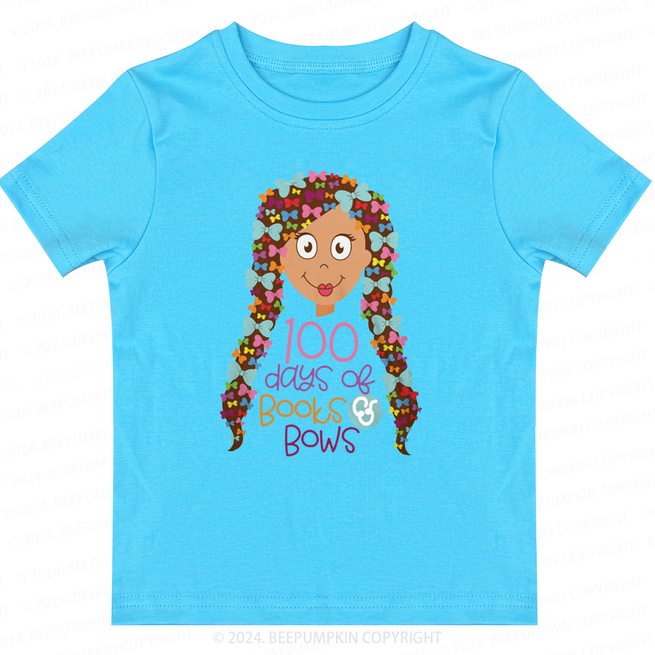 100 Days Of Books And Bows Toddler&Kids Tees 