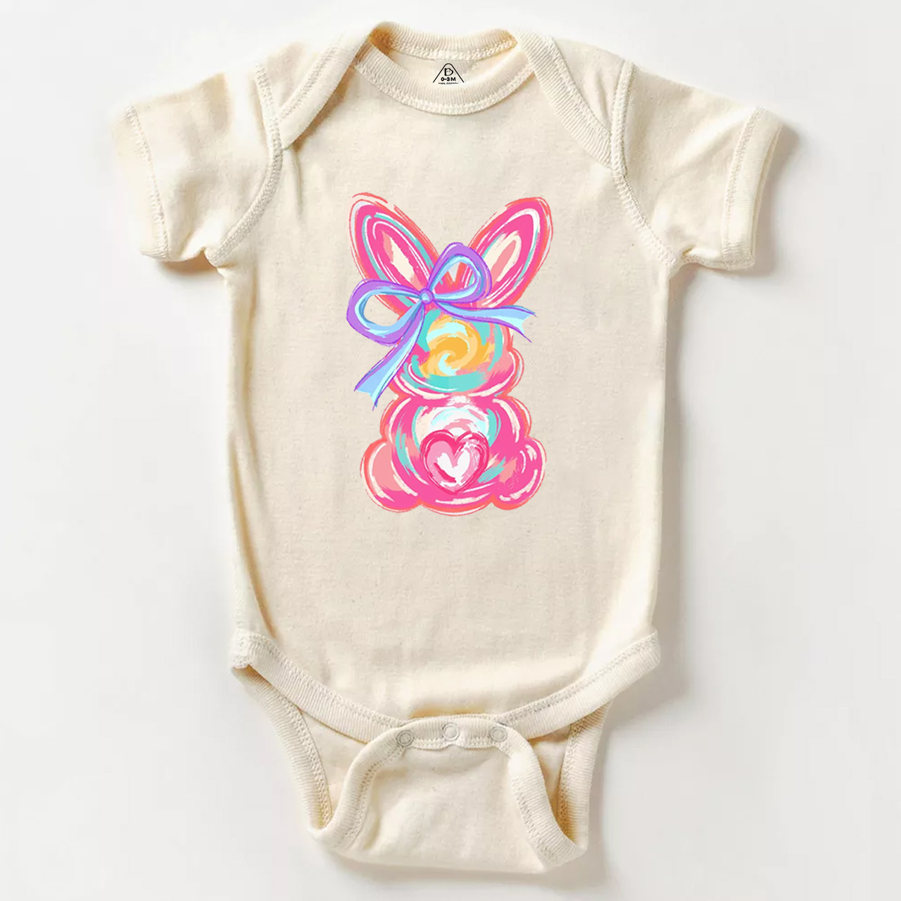 Personalized Girl Name Easter Bunny Bodysuit Beepumpkin