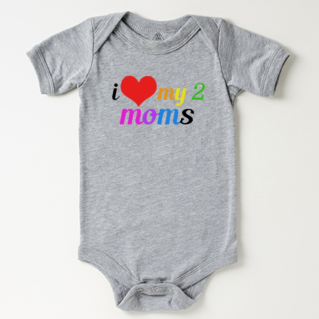 I Love My 2 Moms LGBTQ  Bodysuit Beepumpkin